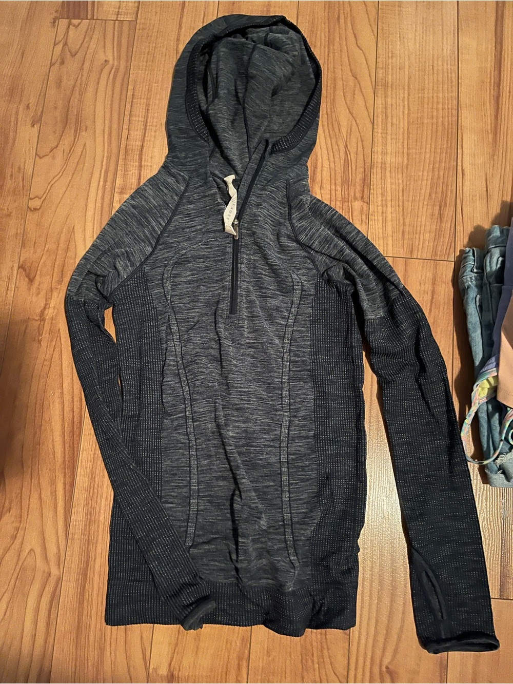 lululemon athletica Hooded Half-Zip top - navy